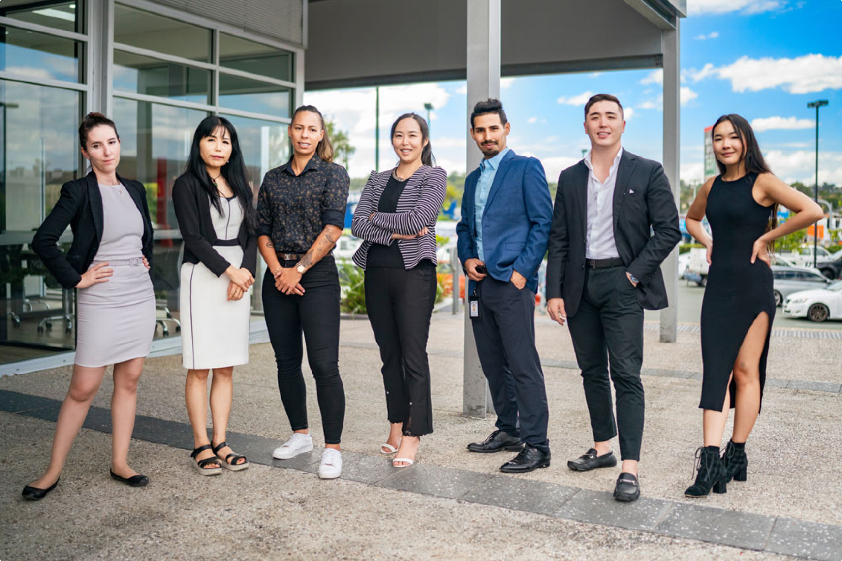 The Focal Real Estate team outside the Underwood office