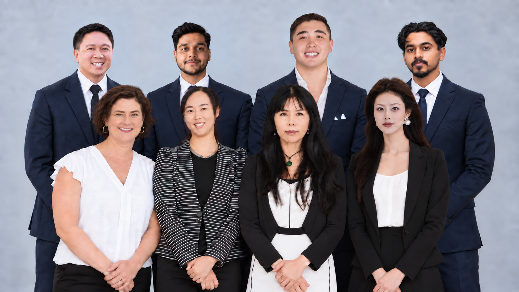 The eight-person Focal Real Estate team
